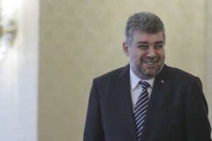 Marcel Ciolacu la consultările cu președintele Klaus Iohannis, ciolacu rade, ciolacu razand