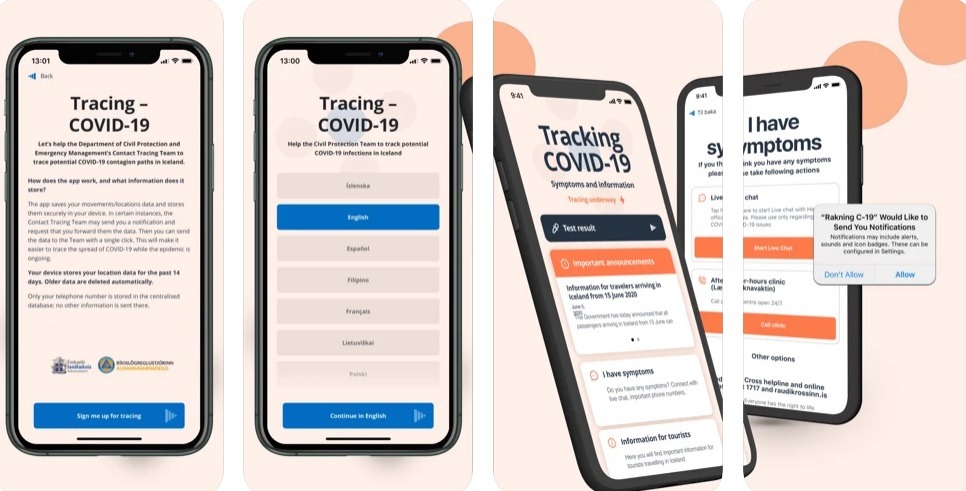 aplicatie tracking Covid - sursa Apple