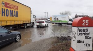centura bucuresti, inundatie, glina, TIR