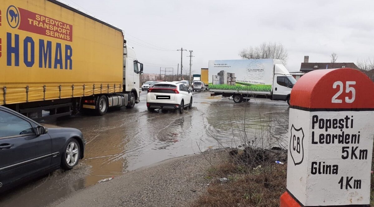 centura bucuresti, inundatie, glina, TIR