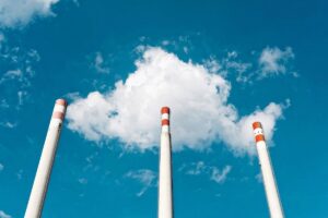 industrie, carbune, fabrica, poluare, turbina