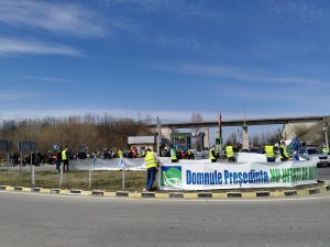 Miting autostrazi Moldova 1