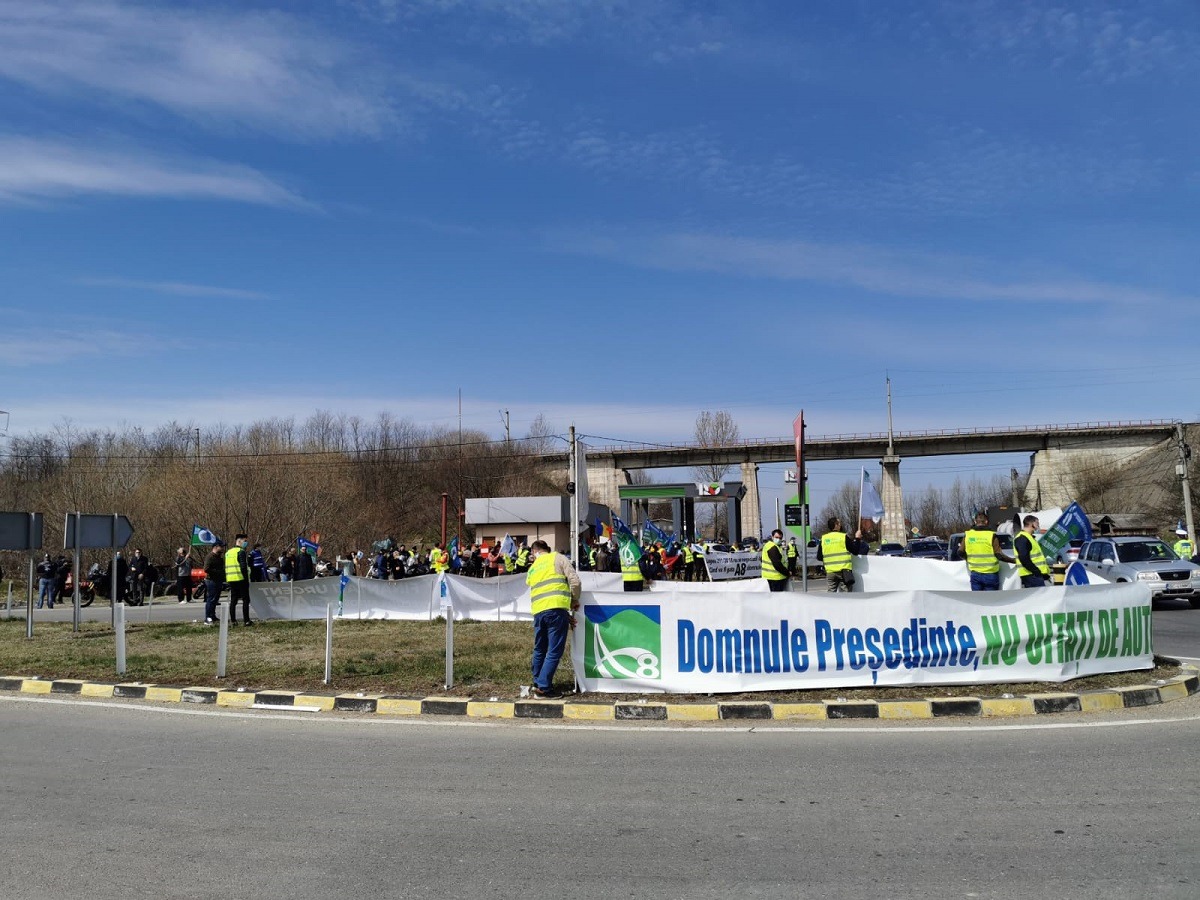Miting autostrazi Moldova 1