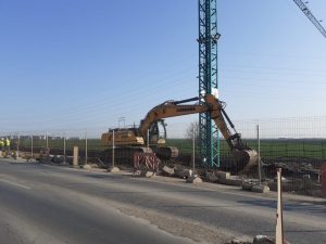 Șantier noua Stație de Metrou Tudor Arghezi în prelungirea M 2 Pipera - Berceni