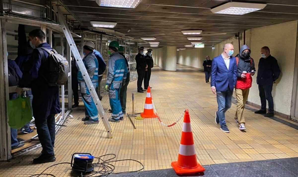 evacuare chioscuri metrou