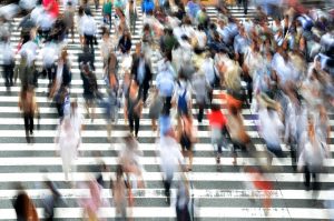 multime, oameni, populatie, demografic, trecere de pietoni