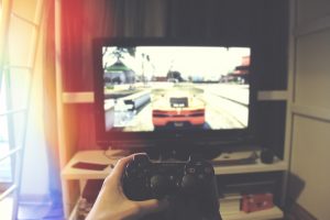 gamer, joc, playstation