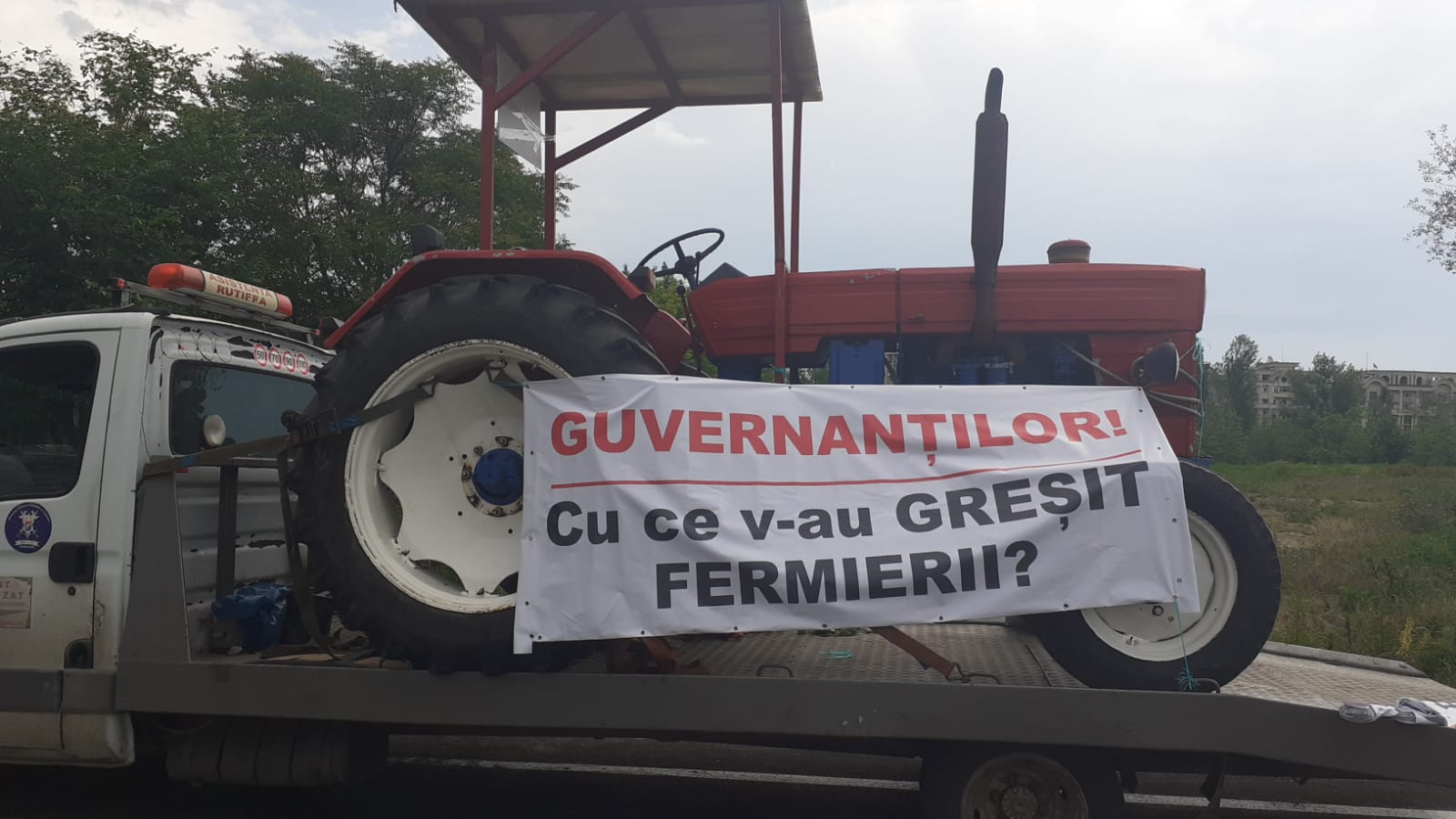 protest tractoare
