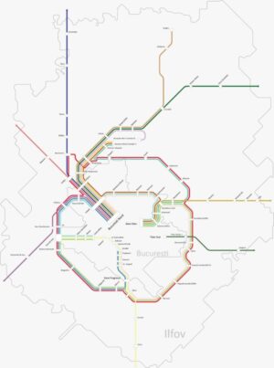 Hartă tren Metropolitan