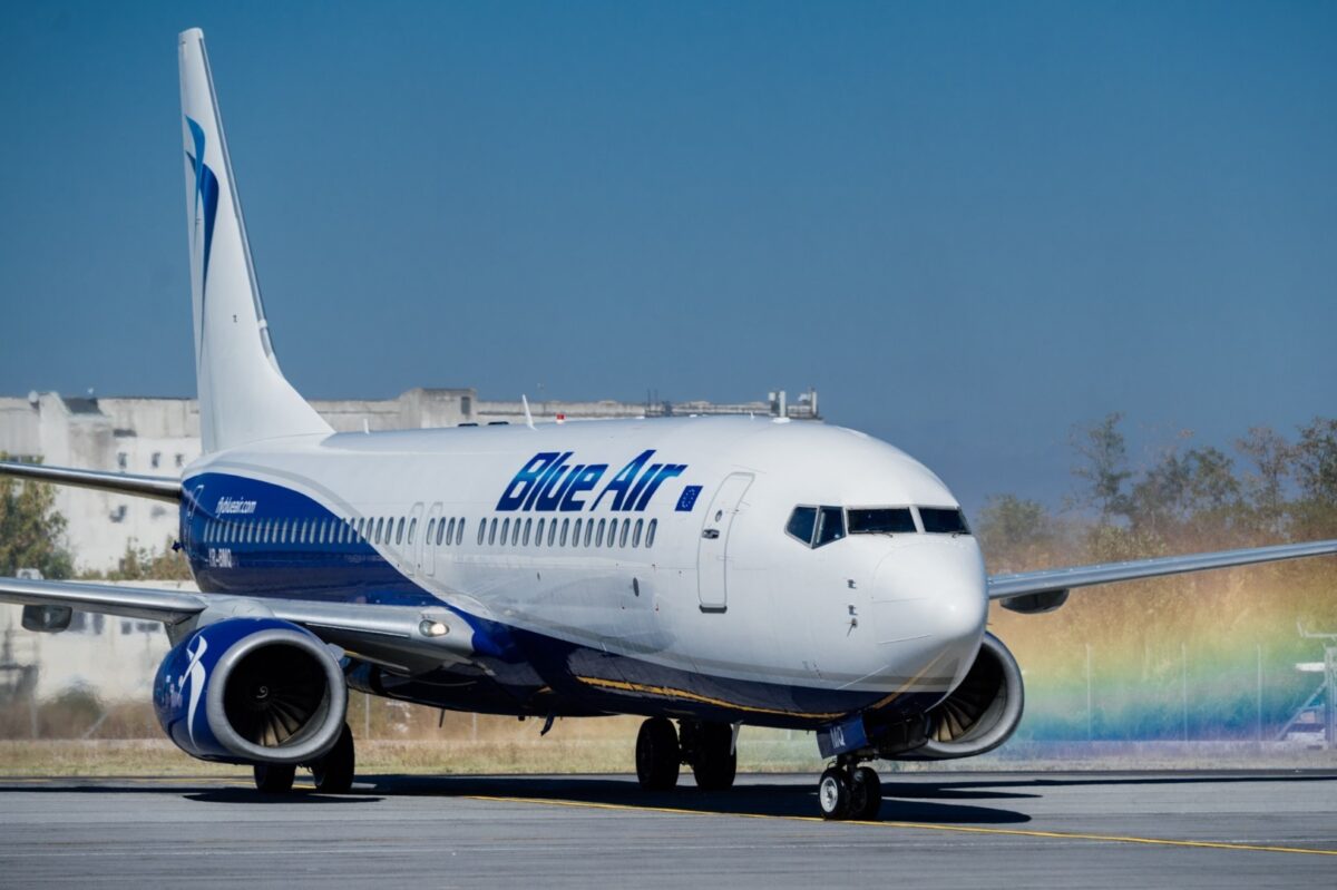blue air, avion