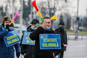 protest sindicate politia salarii