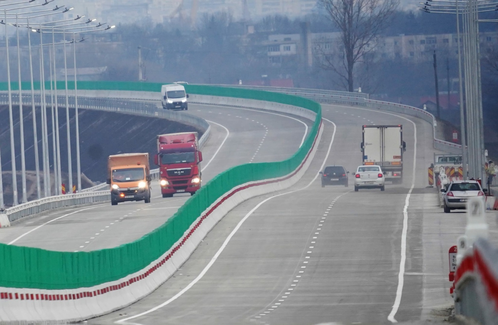 Centura Giurgiu autostrada nemțească beton rezistă la caniculă