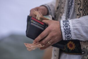 bani, lei, bancnote, piata, cumparaturi, fermier