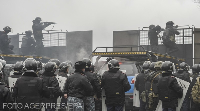 Protest poliție Kazahstan