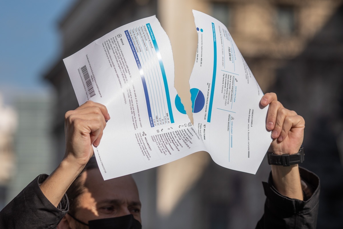 protest Declic, Ministerul Energiei, facturi energie