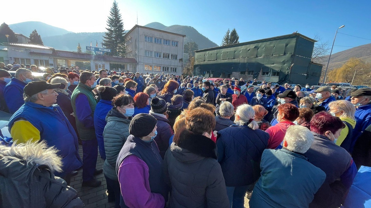 protest spontan Cugir