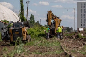 lucrari, Parcul Liniei, administratie, proiect urban, muncitori, utilaje