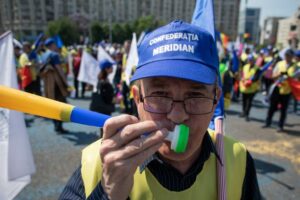 protest, sindicat, protestatari, confederatia meridian