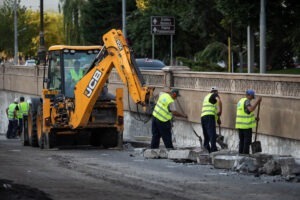 pasaj Unirii, lucrari consolidare, constructii, muncitori