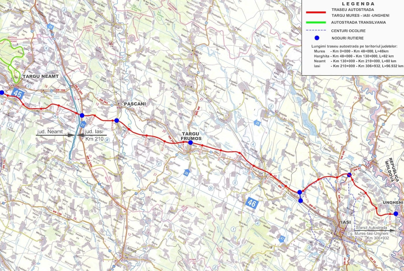 A 8 Târgu Neamț Iași Ungheni