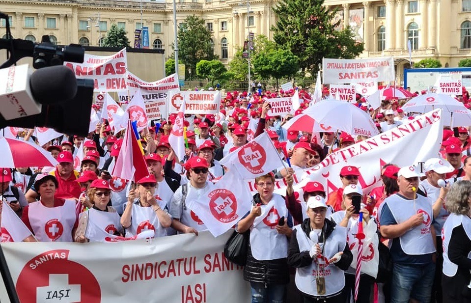 sanitas, protest sanitas, sindicate sanatate