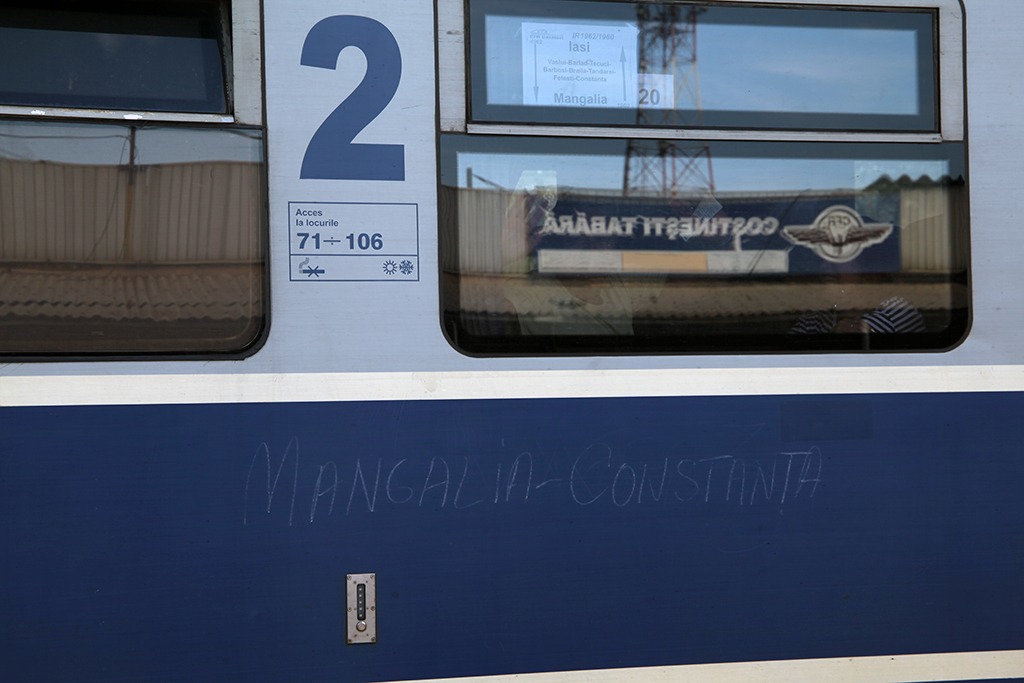 mangalia, costinesti, gara, tren, tabara, cfr