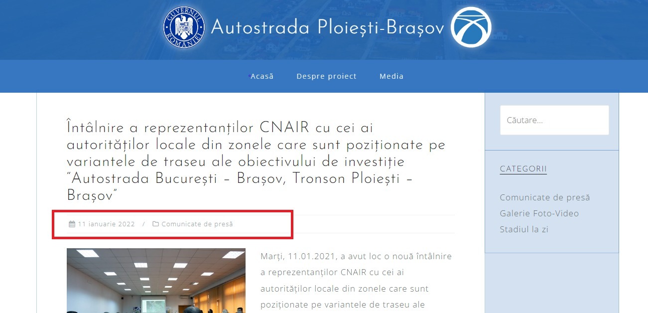 Site Autostrada A 3 Ploiești Brașov