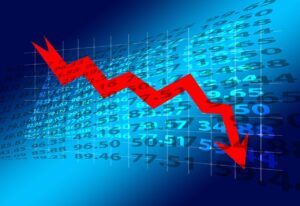 finante economie grafic scadere