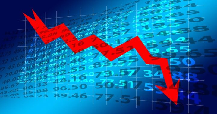 finante economie grafic scadere