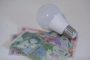 bani, lei, finante, bancnote, bec, energie, electricitate, lumina