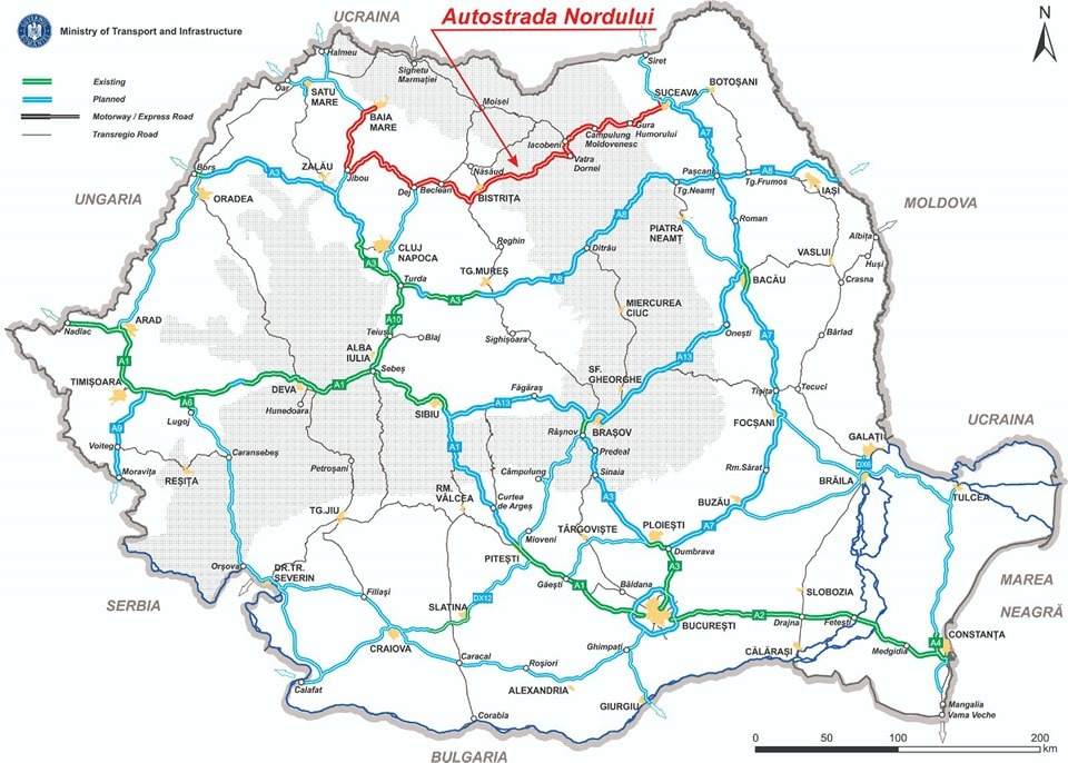 Baia Mare-Bistrița a Autostrăzii Nordului