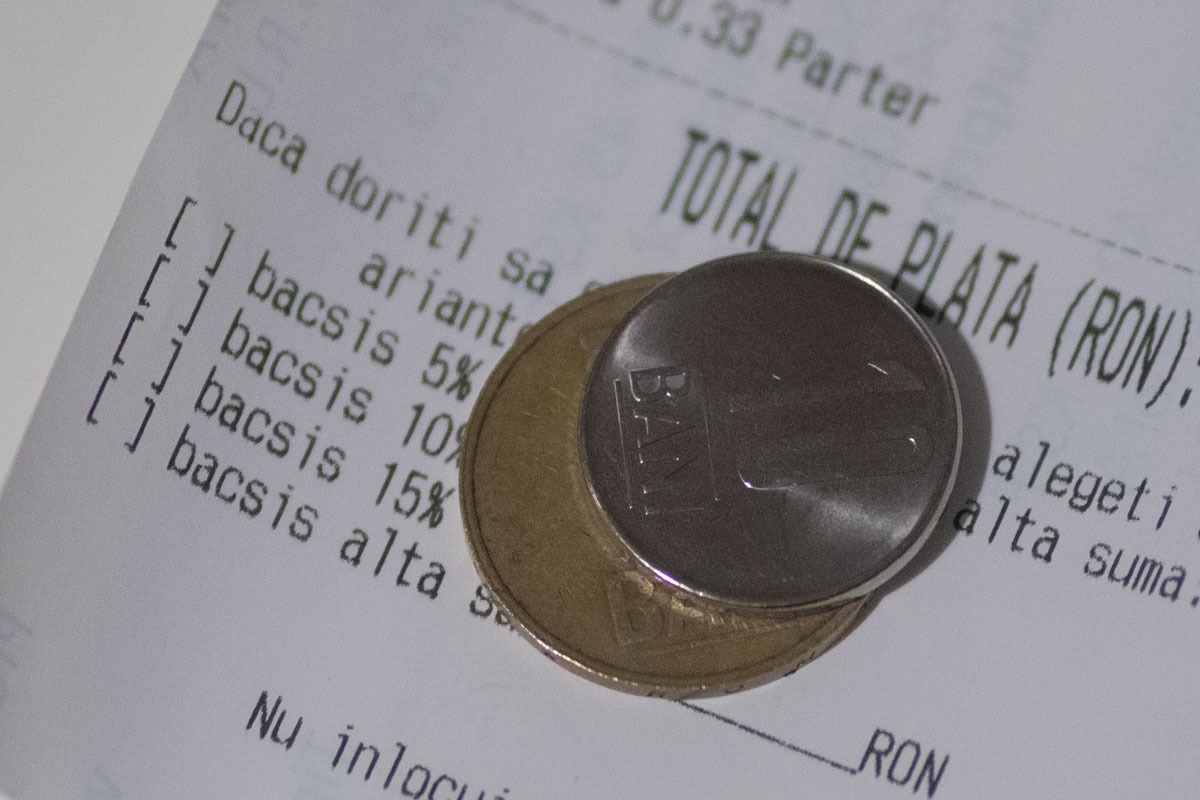 bacsis, tips, bon fiscal, bani, nota de plata