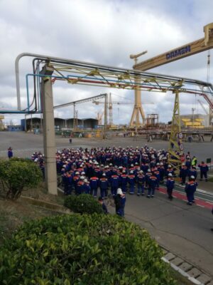 protest Șantierul Naval Mangalia Damen 09 ian 2023