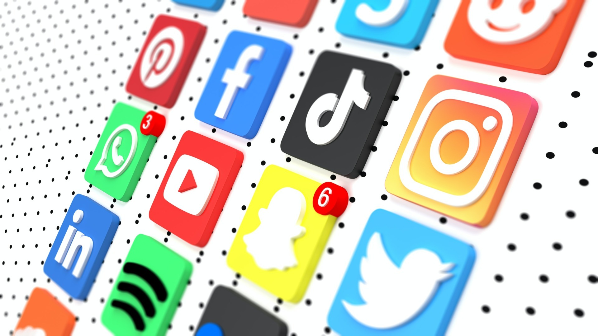 Facebook tik tok snapchat instagram Spotify Retele de socizlizare