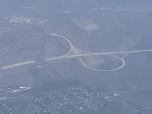 A 7 Ploiești Pașcani din avion