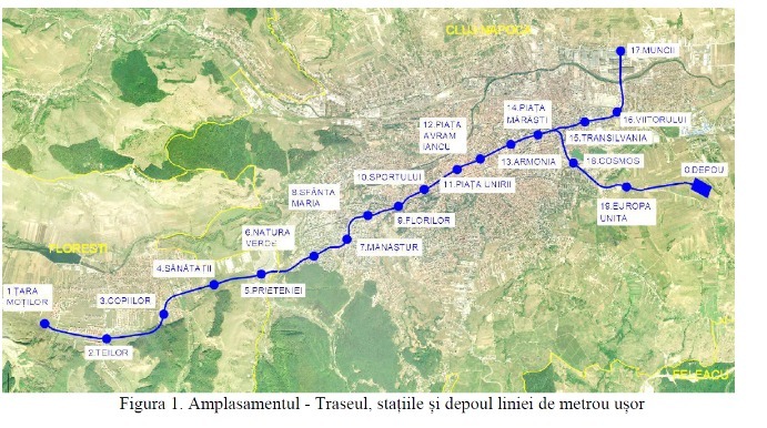 Metrou Cluj Harta
