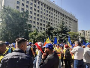 protest sindicate cfr lucratori feroviari