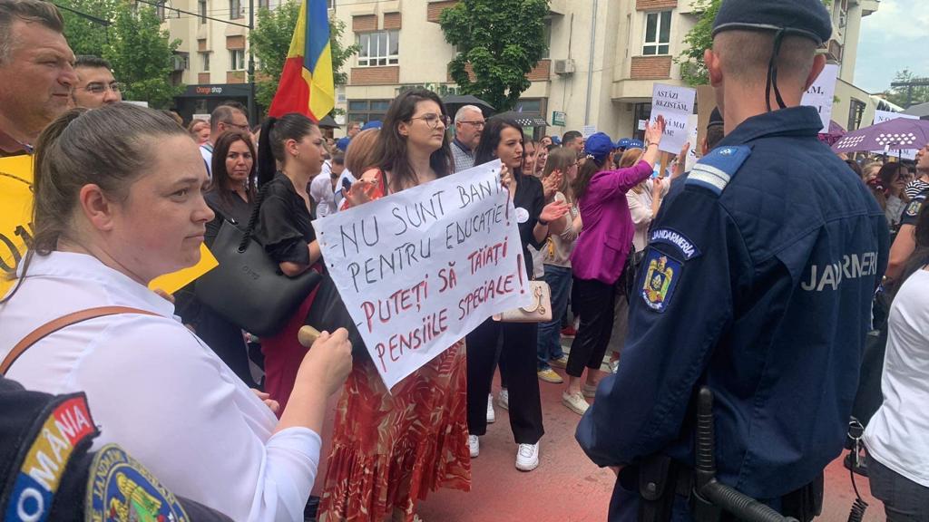 greva protest-profesori-cluj