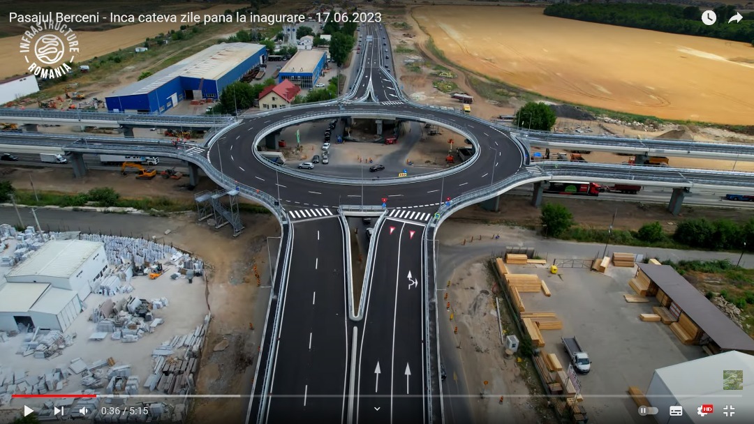 Pasaj Berceni 17 iunie 2023 aproape de inaugurare