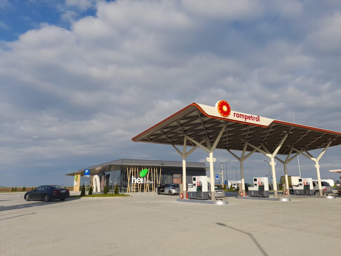 Autostrada A 1 Arad-Timișoara parcări benzinării Rompetrol