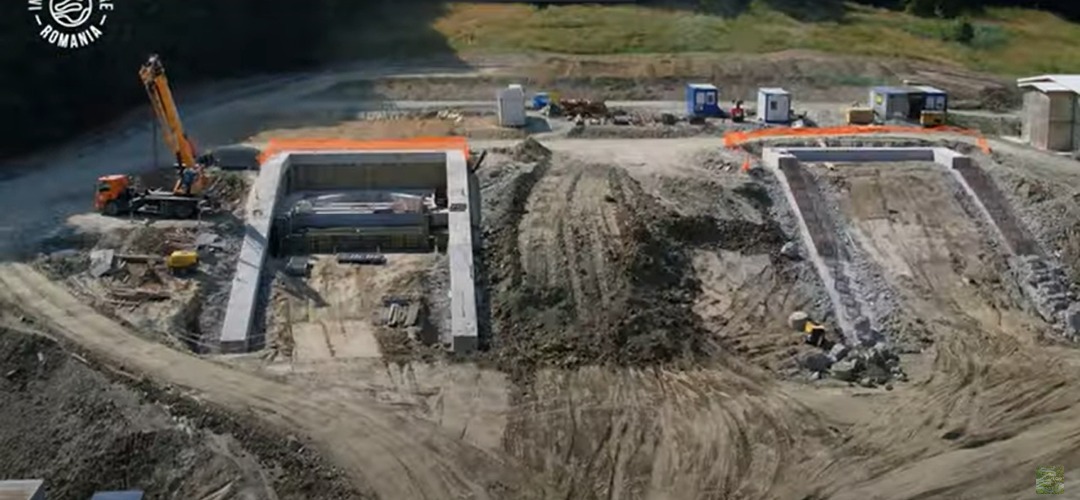 Autostrada Sibiu-Pitești lot 4 PORR portaluri Tunel Momaia