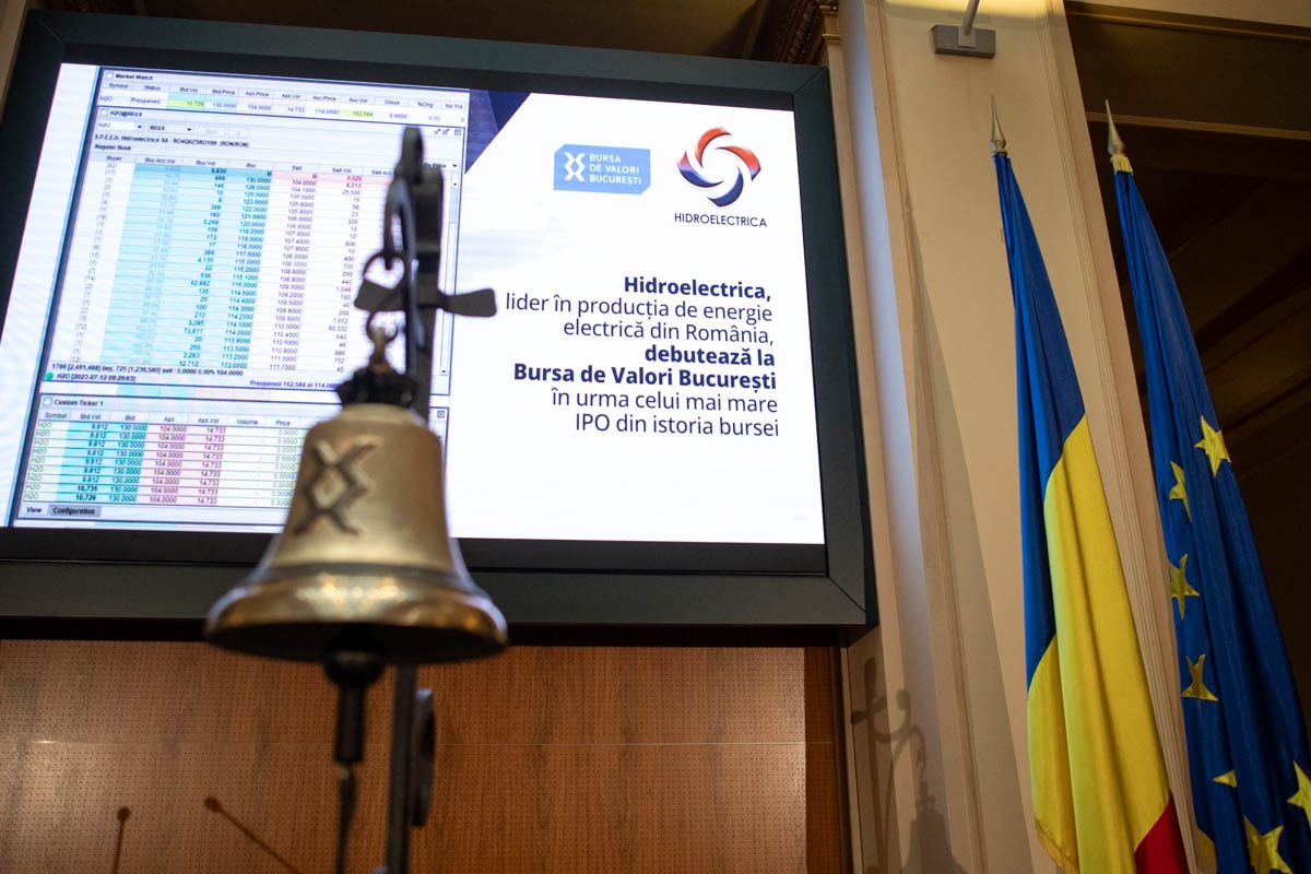 BNR Hidroelectrica listare Bursa de Valori București