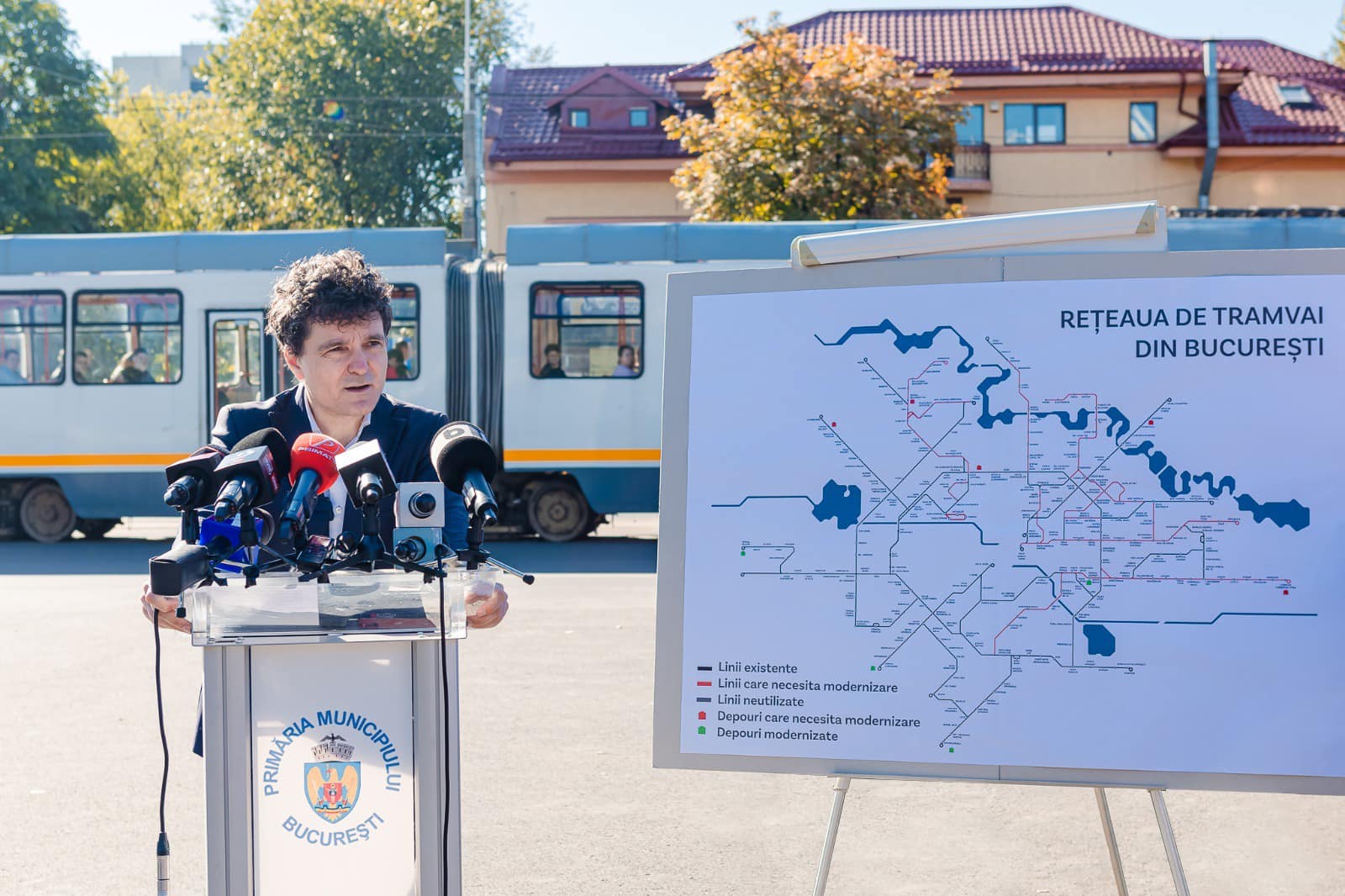 Licitație 18 km. linie tramvai București PMB