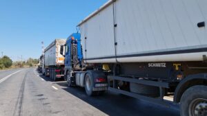 TIR-uri, tiruri, coada tiruri, cereale ucraina, portul constanta, camioane, port sud agigea