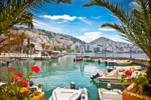 albania, saranda, port, vacanta, concediu, calatorie, mare, peisaj, relaxare