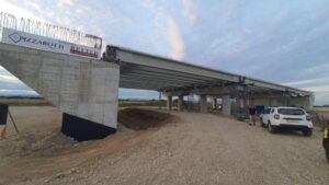 Autostrada Ploiești Buzău Lot 1 primele grinzi montate