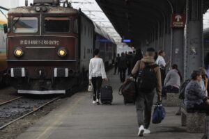 grevă CFR, Gara de Nord, tren