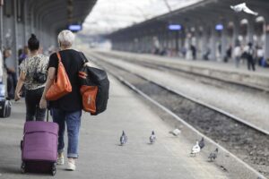 grevă CFR, Gara de Nord, tren