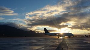 aeroport, avion, pista
