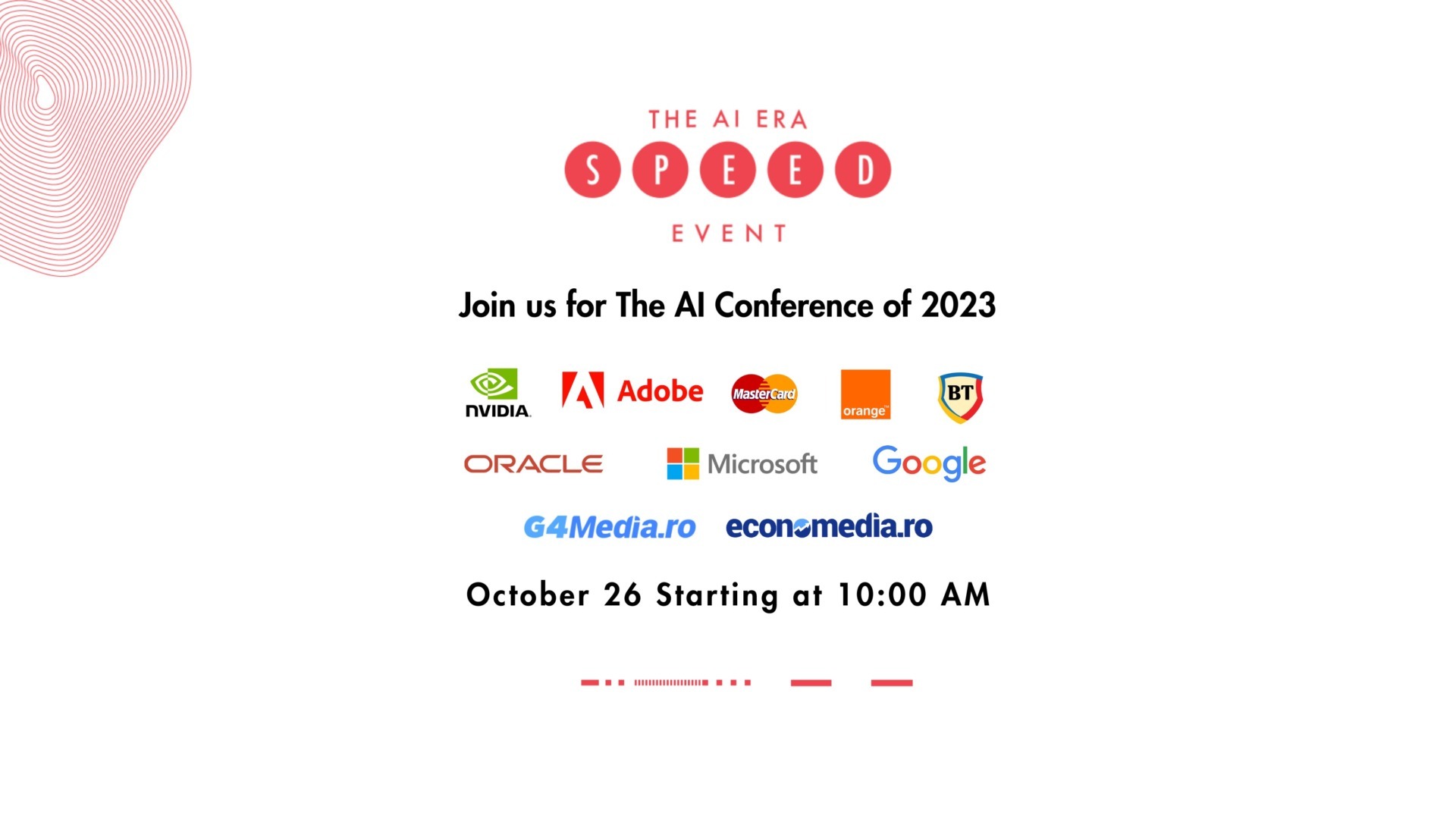 October 26 Starting at 1000 AM